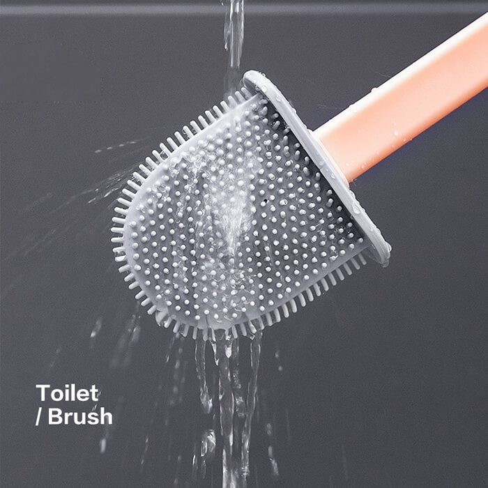 Silicone Toilet Brush And Holder Set